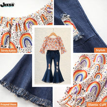 Load image into Gallery viewer, Toddler Girls Bell Bottom Flared 2pc. Set
