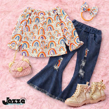 Load image into Gallery viewer, Toddler Girls Bell Bottom Flared 2pc. Set

